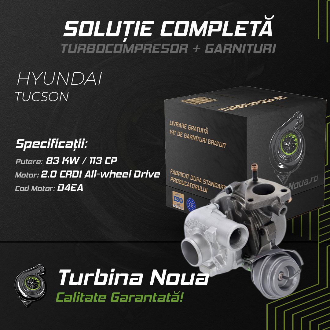 Turbina HYUNDAI TUCSON 2.0 CRDi All-wheel Drive 83 KW / 113 CP Noua - Image 2