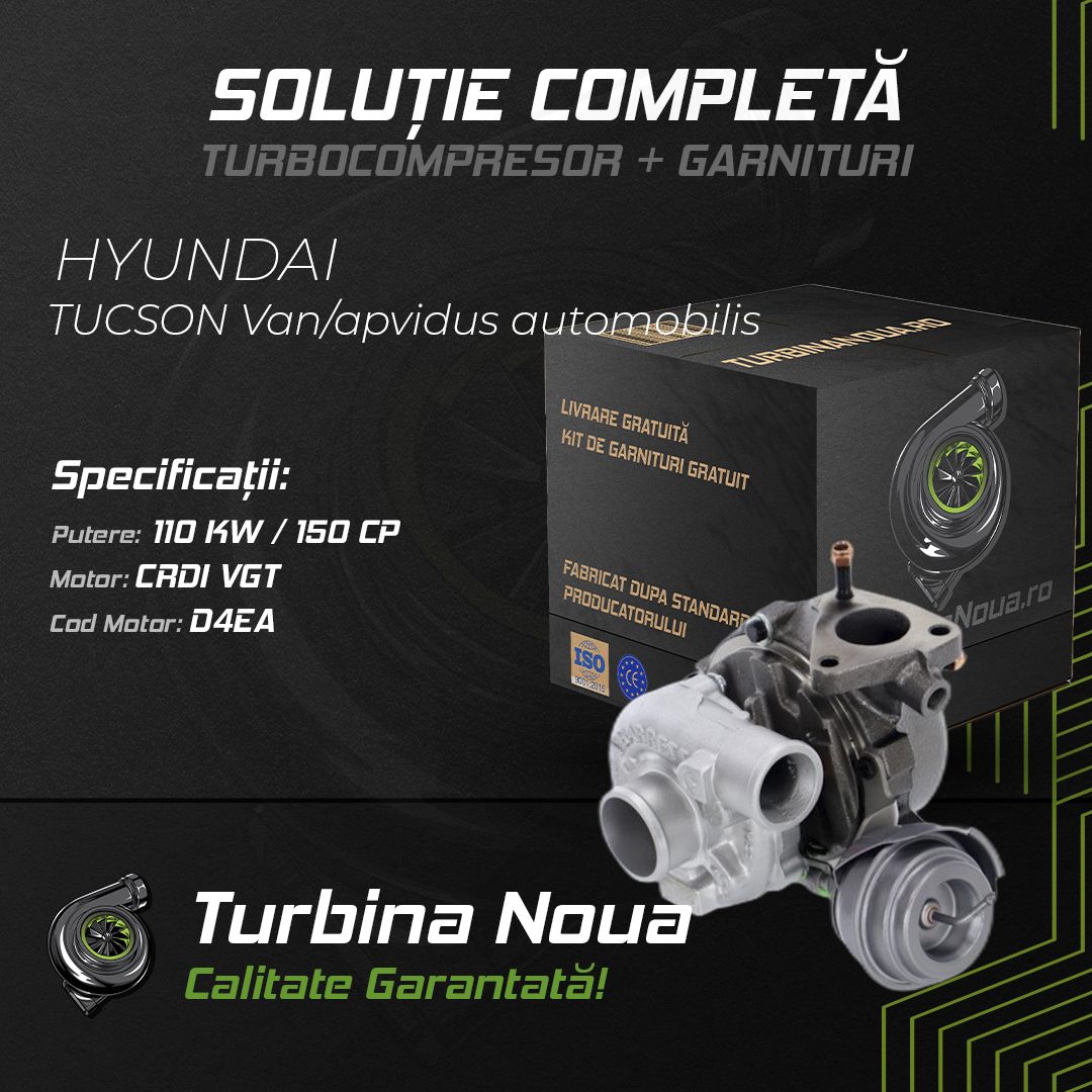 Turbina HYUNDAI TUCSON Van/apvidus automobilis CRDi VGT 110 KW / 150 CP Noua - Image 2