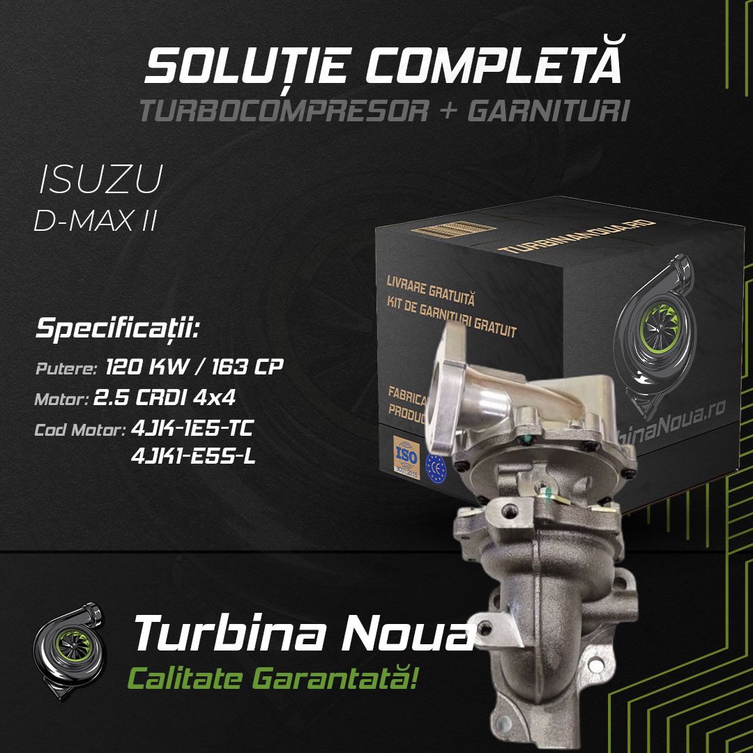 Turbina ISUZU D-MAX II 2.5 CRDi 4x4 120 KW / 163 CP Noua - Image 2