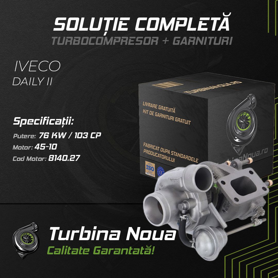 Turbina IVECO DAILY II 45-10 76 KW / 103 CP Noua - Image 2