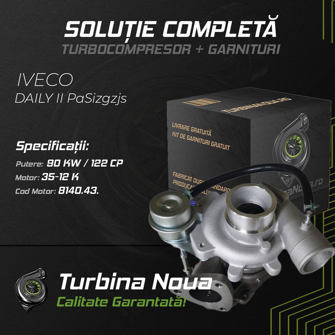 Turbina IVECO DAILY II PaSizgzjs 35-12 K 90 KW / 122 CP Noua - Image 2
