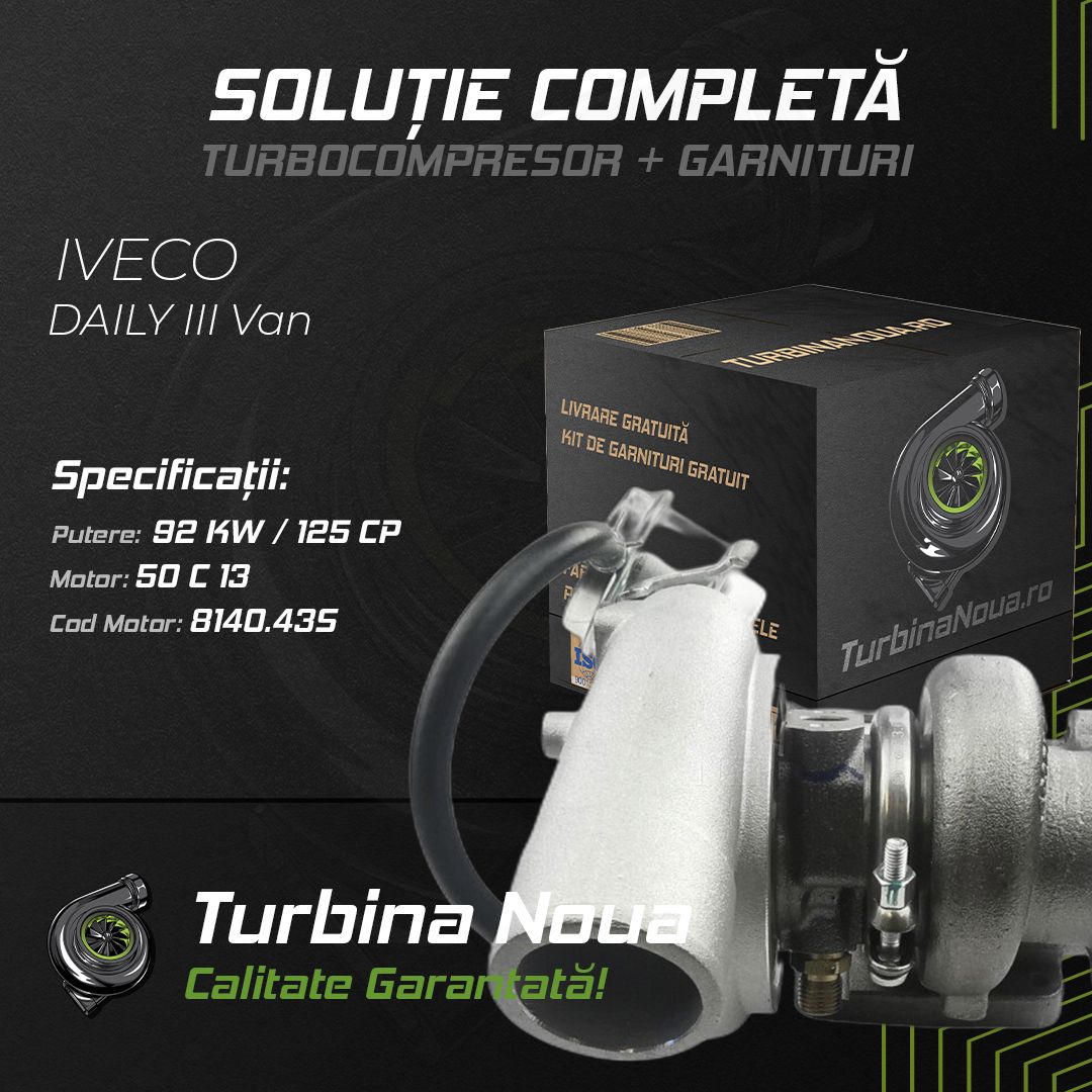 Turbina IVECO DAILY III Van 50 C 13 92 KW / 125 CP Noua - Image 2