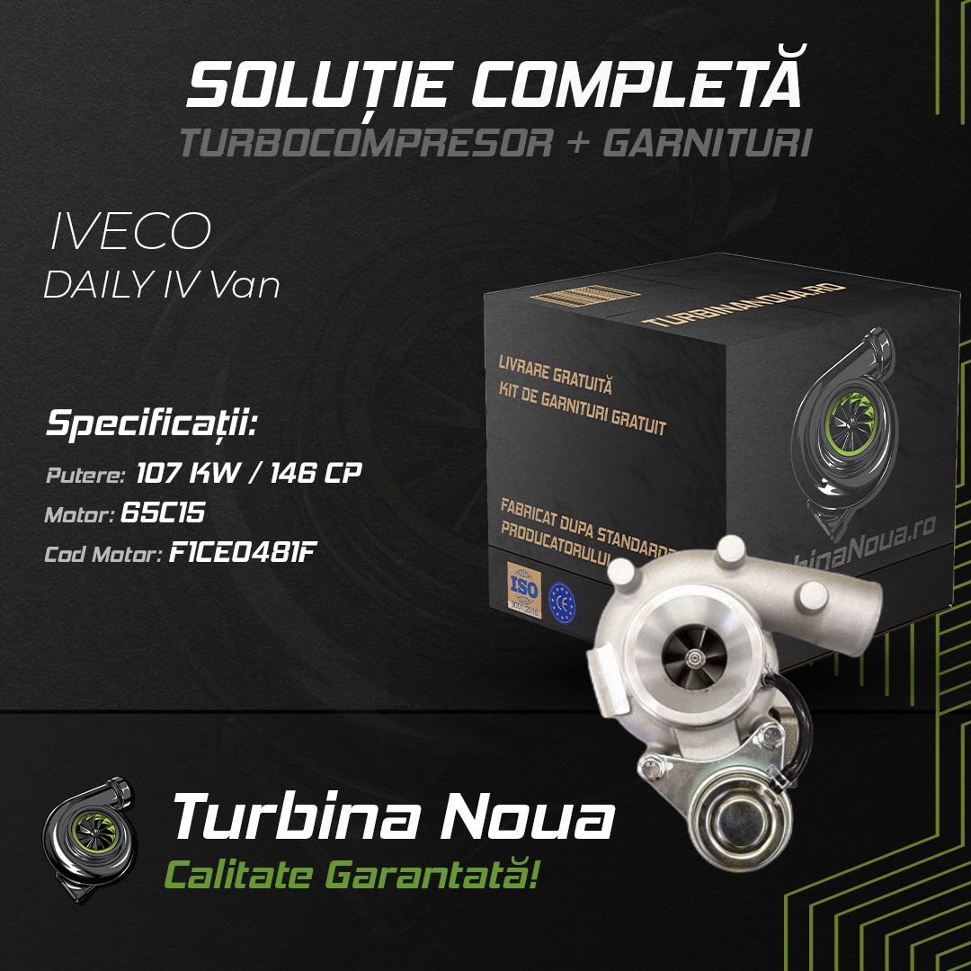Turbina IVECO DAILY IV Van 65C15 107 KW / 146 CP Noua - Image 2
