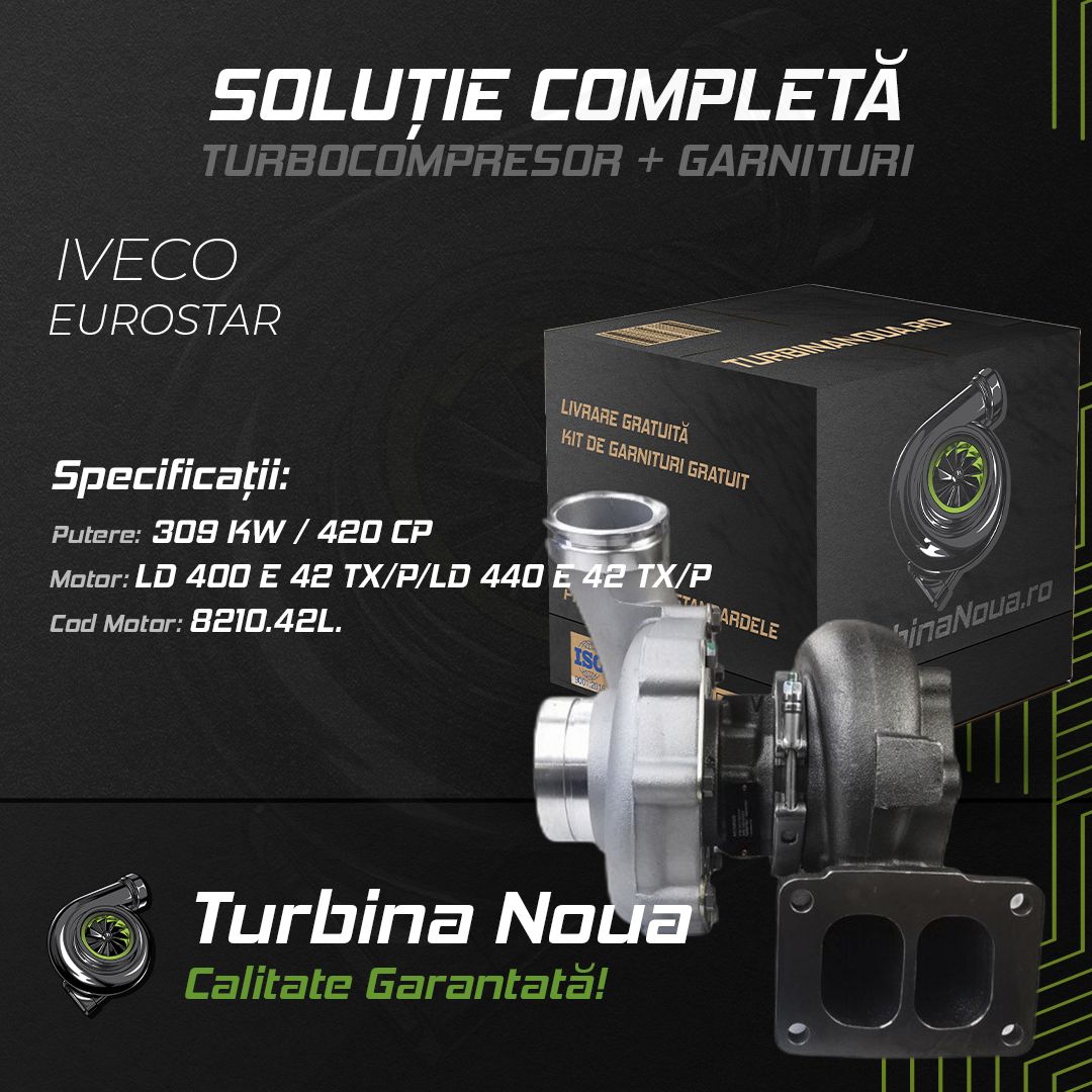 Turbina IVECO EUROSTAR LD 400 E 42 TX/P;LD 440 E 42 TX/P 309 KW / 420 CP Noua - Image 2