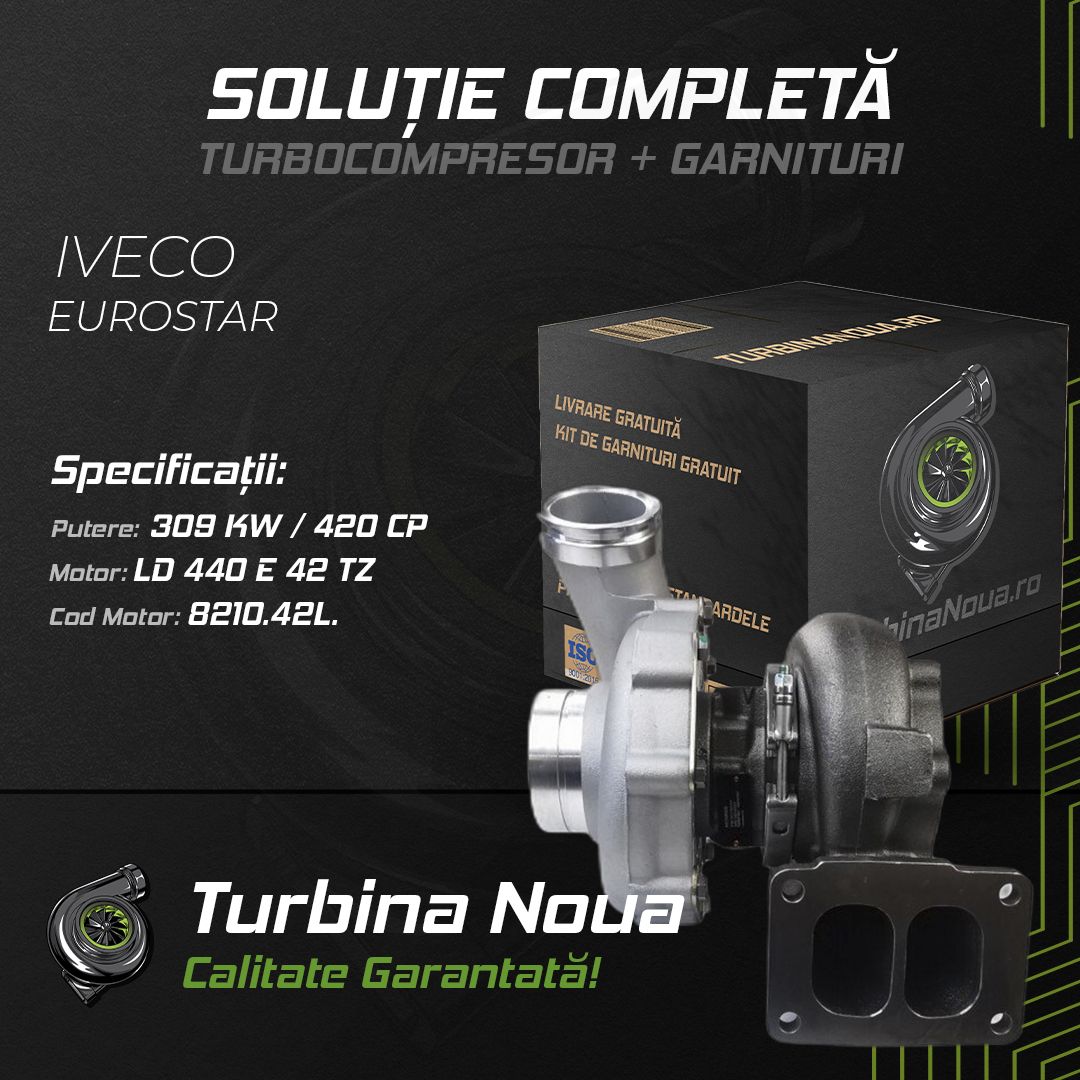 Turbina IVECO EUROSTAR LD 440 E 42 TZ 309 KW / 420 CP Noua - Image 2