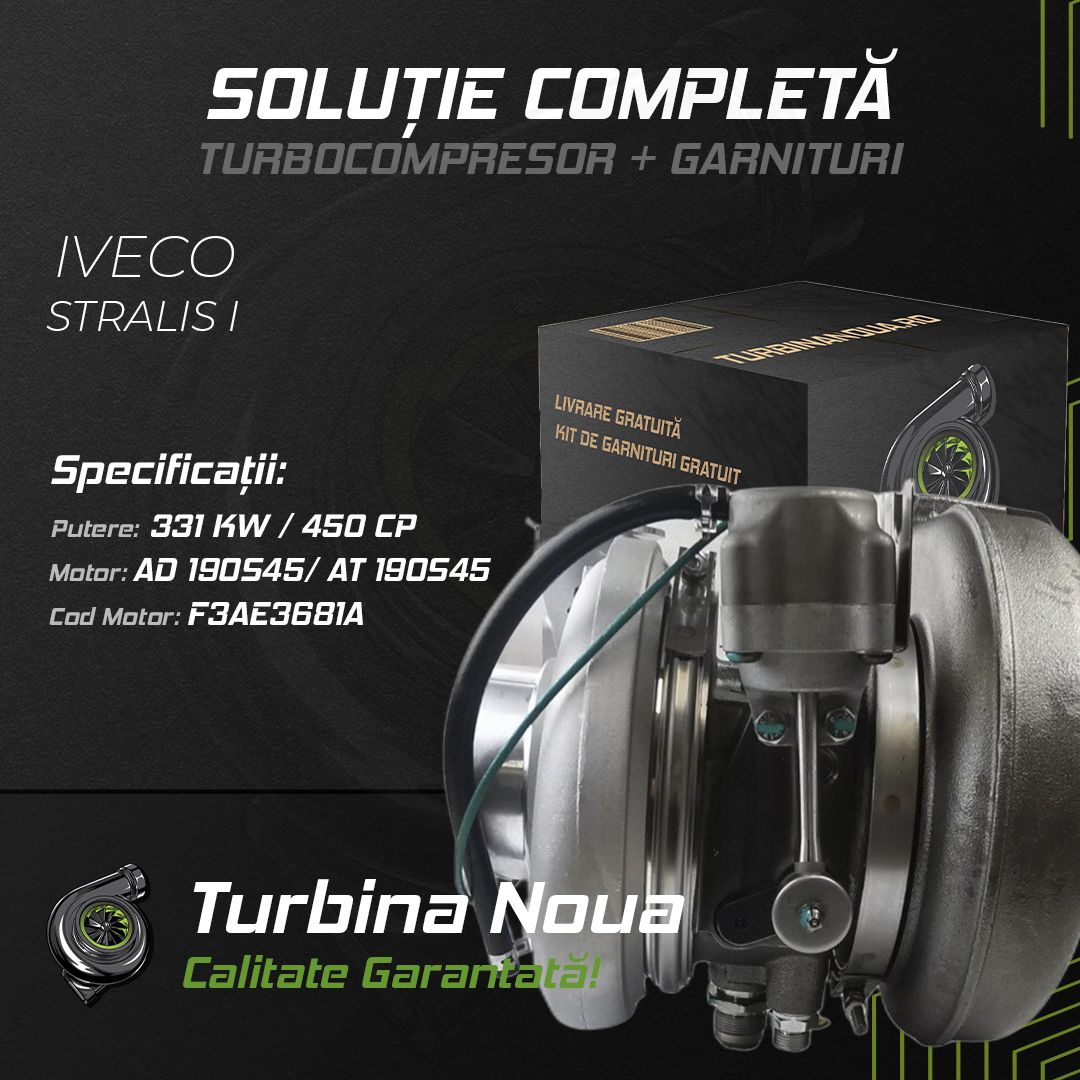 Turbina IVECO STRALIS I AD 190S45; AT 190S45 331 KW / 450 CP Noua - Image 2