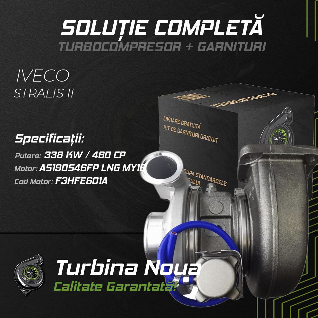 Turbina IVECO STRALIS II AS190S46FP LNG MY16 338 KW / 460 CP Noua - Image 2