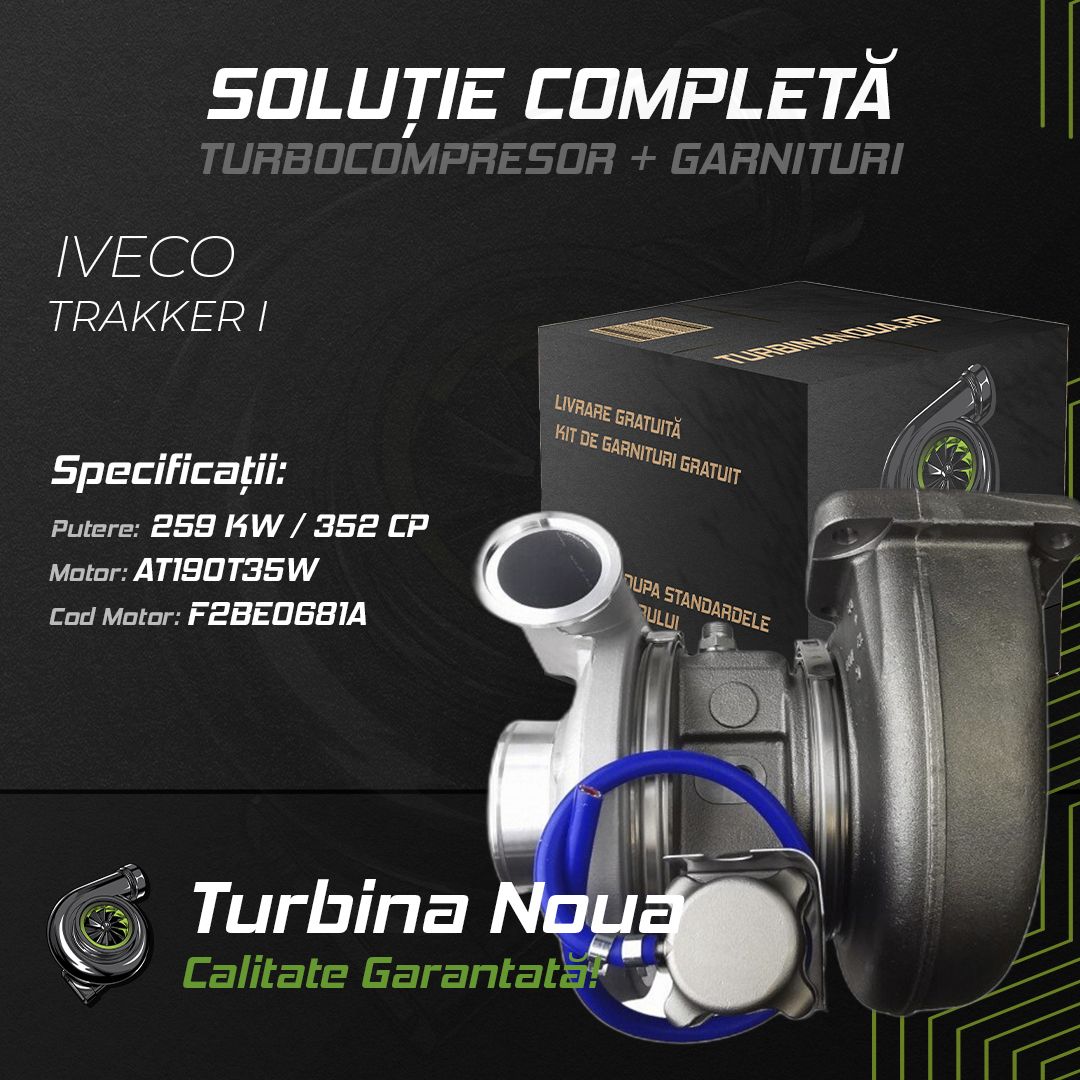 Turbina IVECO TRAKKER I AT190T35W 259 KW / 352 CP Noua - Image 2