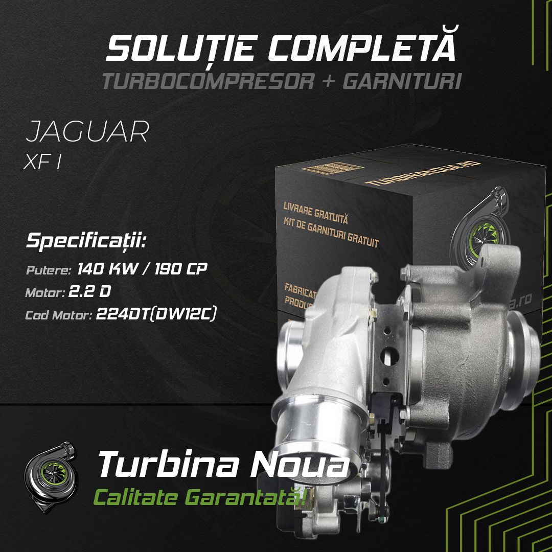 Turbina JAGUAR XF I 2.2 D 140 KW / 190 CP Noua - Image 2