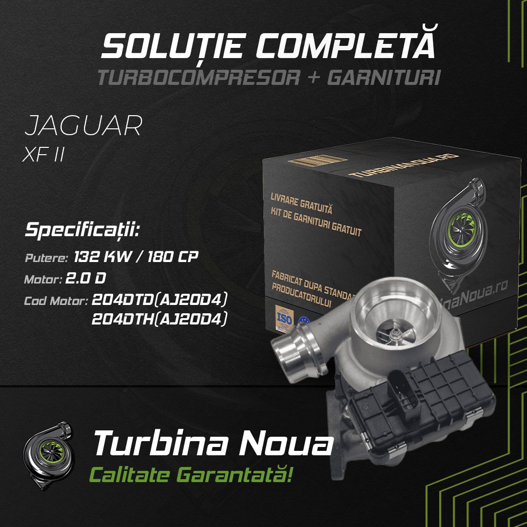 Turbina JAGUAR XF II 2.0 D 132 KW / 180 CP Noua - Image 2
