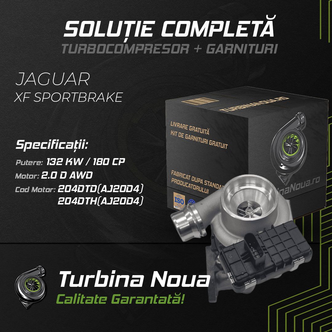 Turbina JAGUAR XF SPORTBRAKE 2.0 D AWD 132 KW / 180 CP Noua - Image 2