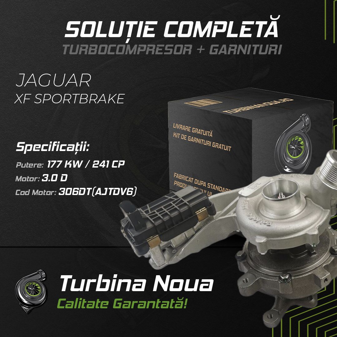 Turbina JAGUAR XF SPORTBRAKE 3.0 D 177 KW / 241 CP Noua - Image 2