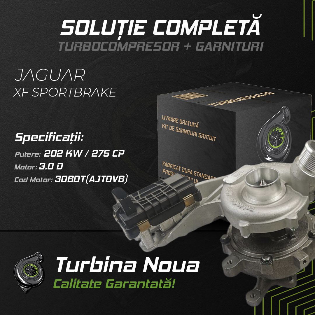 Turbina JAGUAR XF SPORTBRAKE 3.0 D 202 KW / 275 CP Noua - Image 2