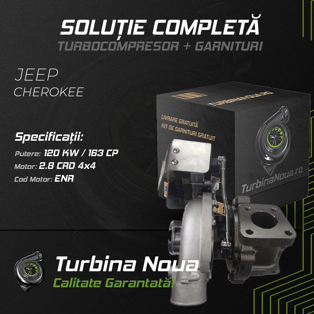 Turbina JEEP CHEROKEE 2.8 CRD 4x4 120 KW / 163 CP Noua - Image 2
