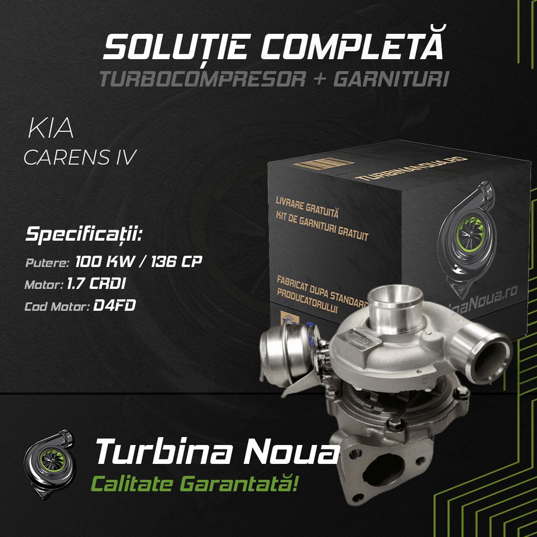 Turbina KIA CARENS IV 1.7 CRDi 100 KW / 136 CP Noua - Image 2