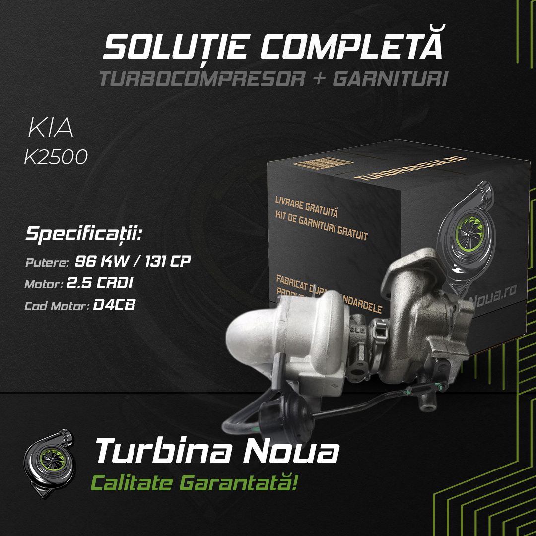 Turbina KIA K2500 2.5 CRDi 96 KW / 131 CP Noua - Image 2