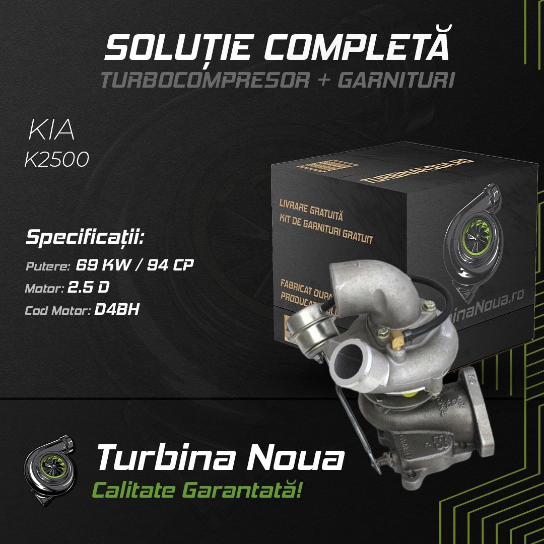 Turbina KIA K2500 2.5 D 69 KW / 94 CP Noua - Image 2