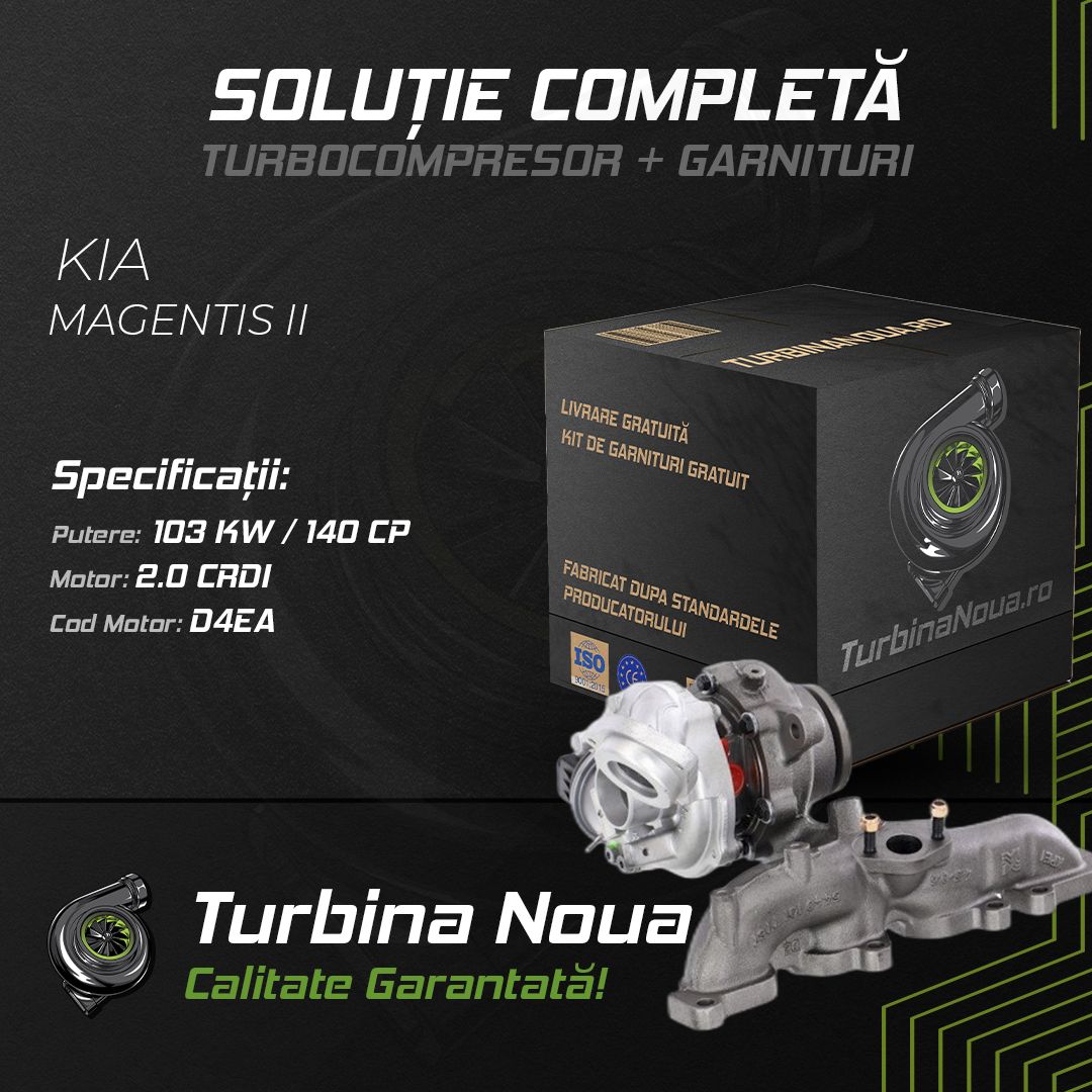 Turbina KIA MAGENTIS II 2.0 CRDi 103 KW / 140 CP Noua - Image 2