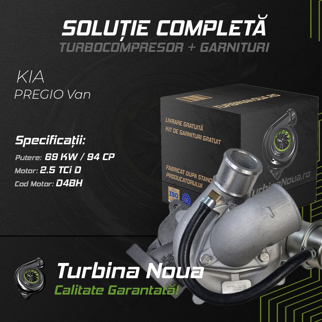 Turbina KIA PREGIO Van 2.5 TCi D 69 KW / 94 CP Noua - Image 2