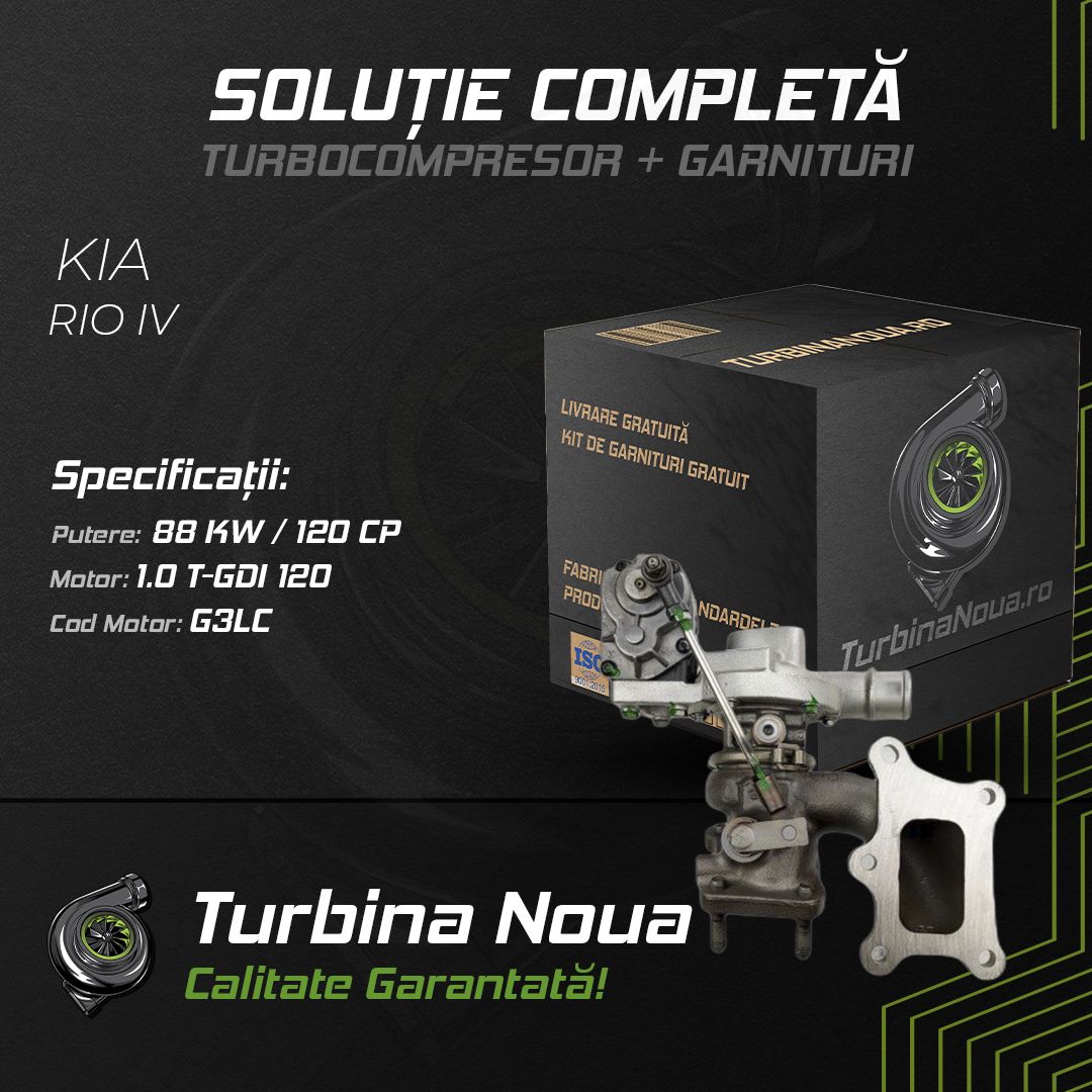 Turbina KIA RIO IV 1.0 T-GDI 120 88 KW / 120 CP Noua - Image 2