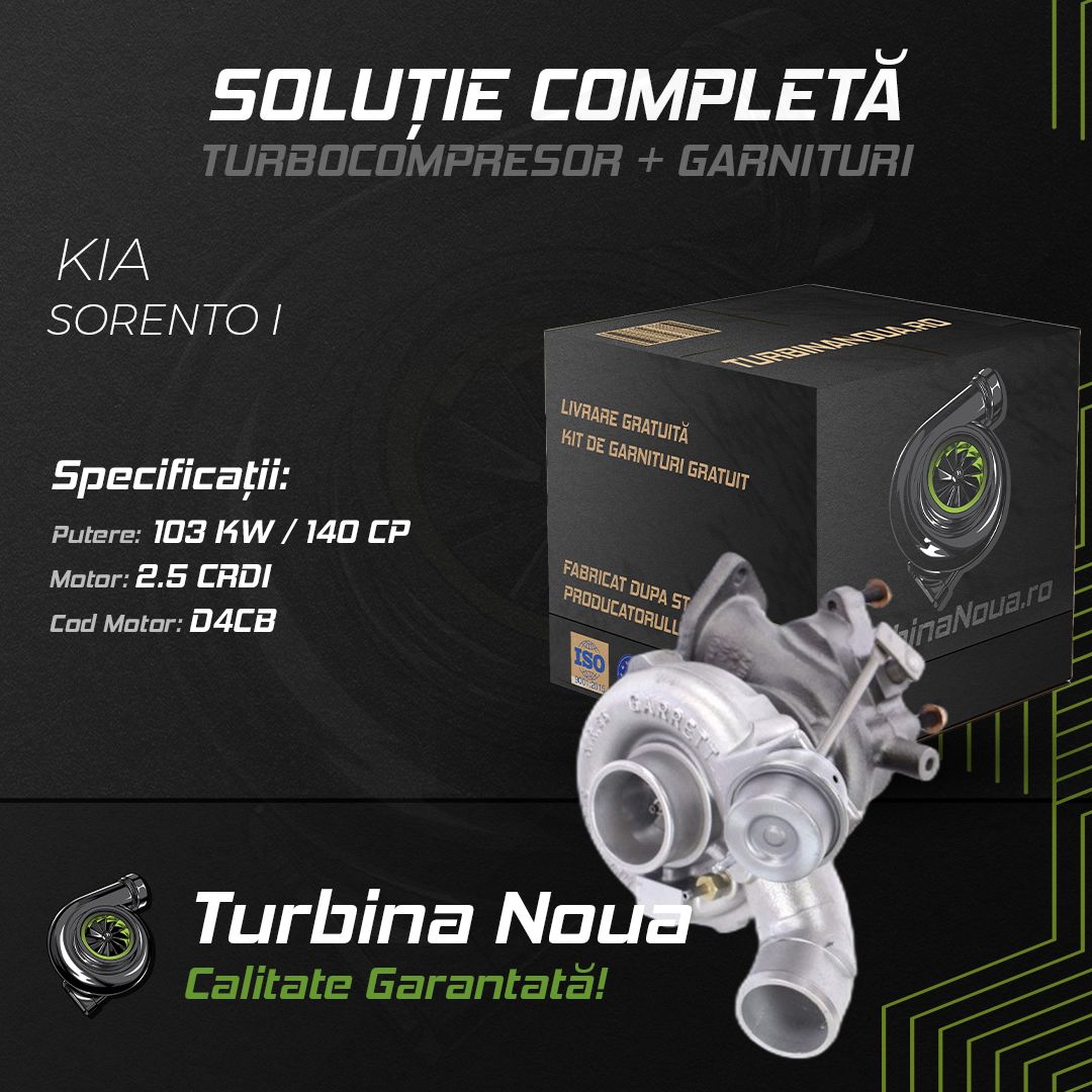 Turbina KIA SORENTO I 2.5 CRDi 103 KW / 140 CP Noua - Image 2
