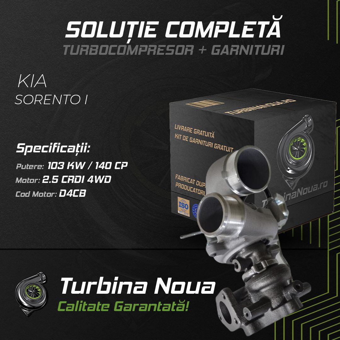 Turbina KIA SORENTO I 2.5 CRDi 4WD 103 KW / 140 CP Noua - Image 2