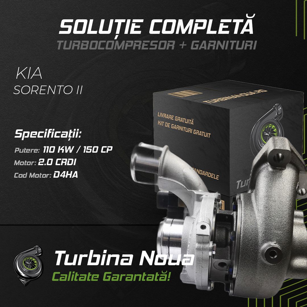 Turbina KIA SORENTO II 2.0 CRDi 110 KW / 150 CP Noua - Image 2