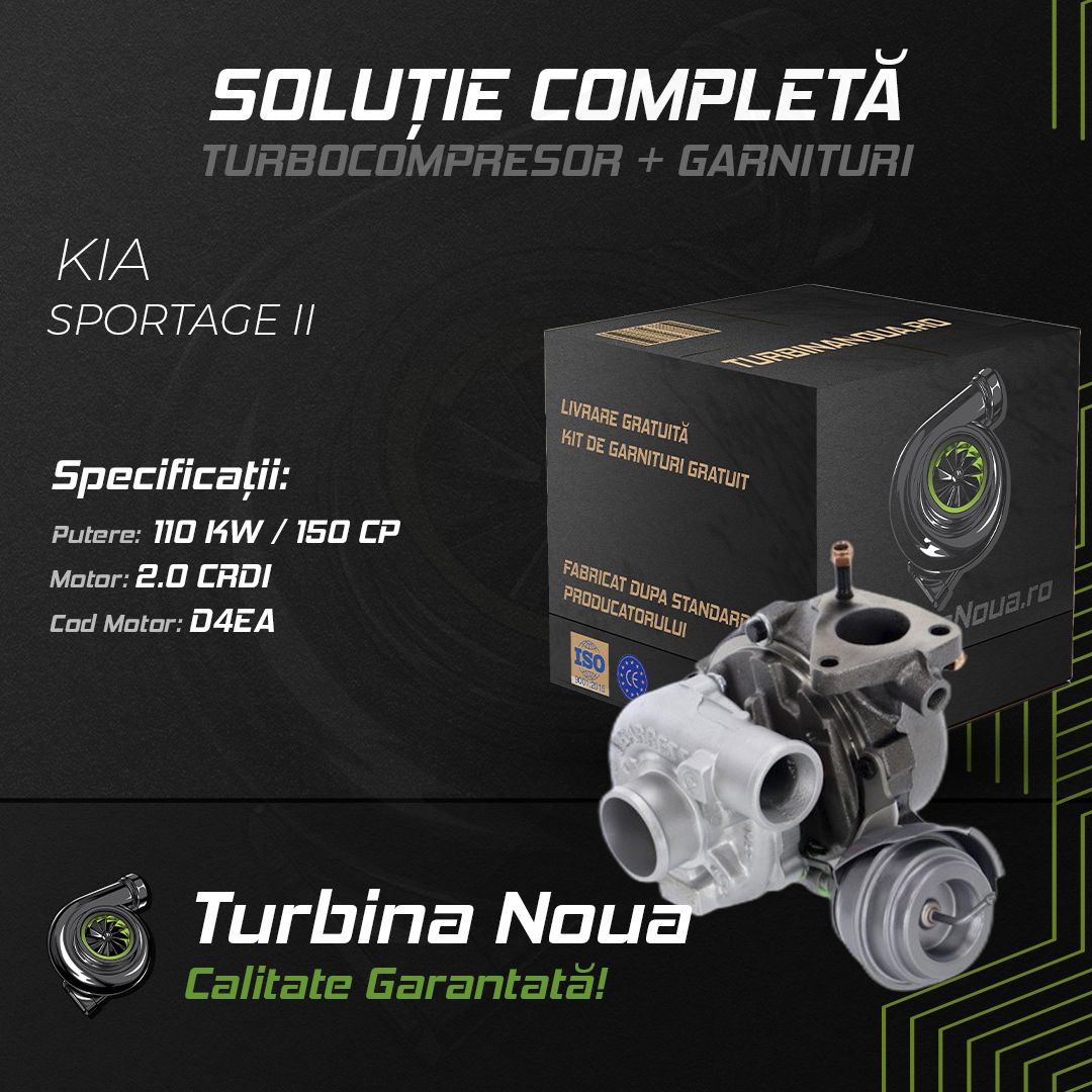 Turbina KIA SPORTAGE II 2.0 CRDi 110 KW / 150 CP Noua - Image 2