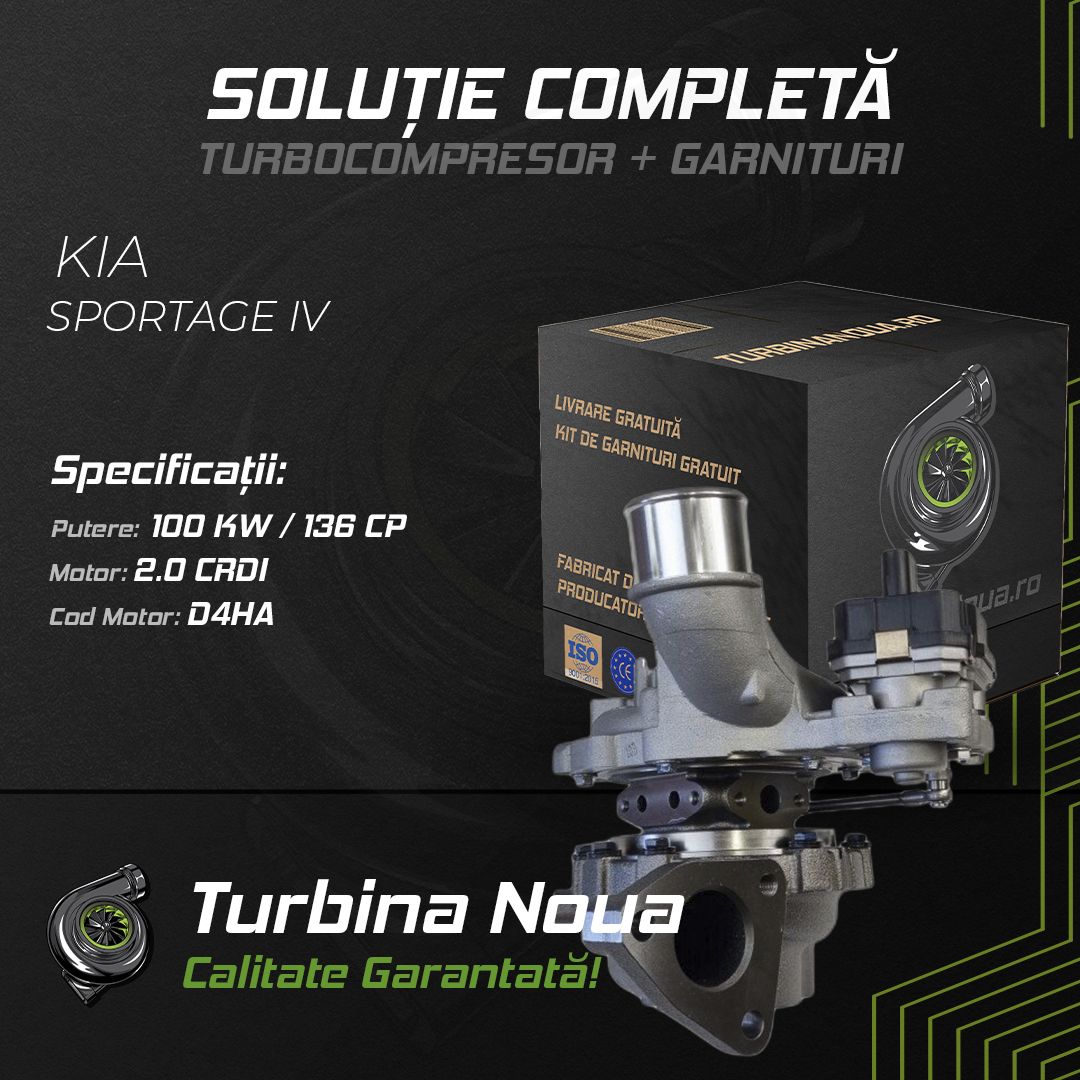 Turbina KIA SPORTAGE IV 2.0 CRDi 100 KW / 136 CP Noua - Image 2