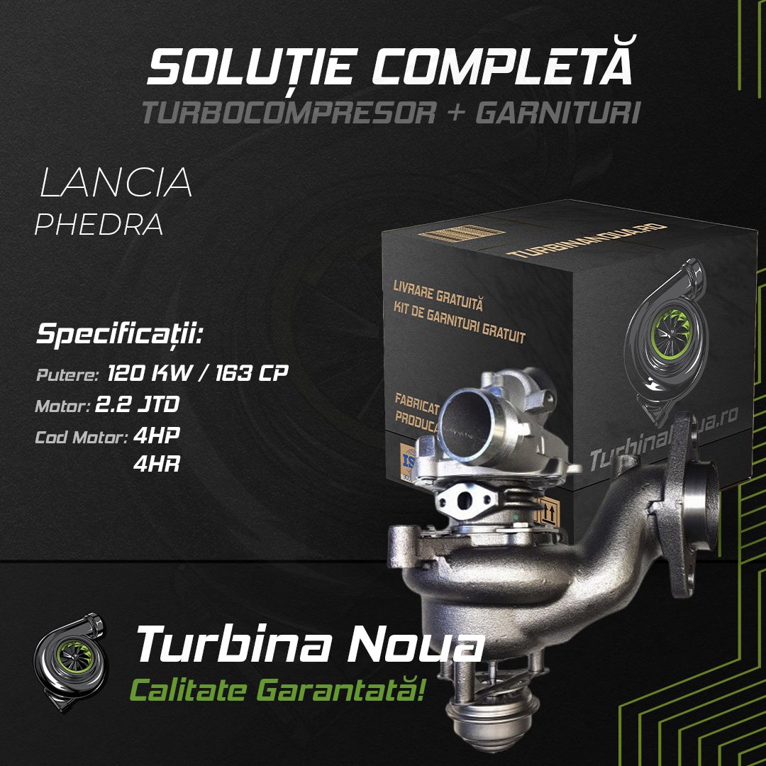 Turbina LANCIA PHEDRA 2.2 JTD 120 KW / 163 CP Noua - Image 2