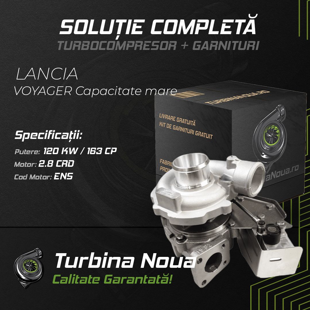 Turbina LANCIA VOYAGER Capacitate mare 2.8 CRD 120 KW / 163 CP Noua - Image 2