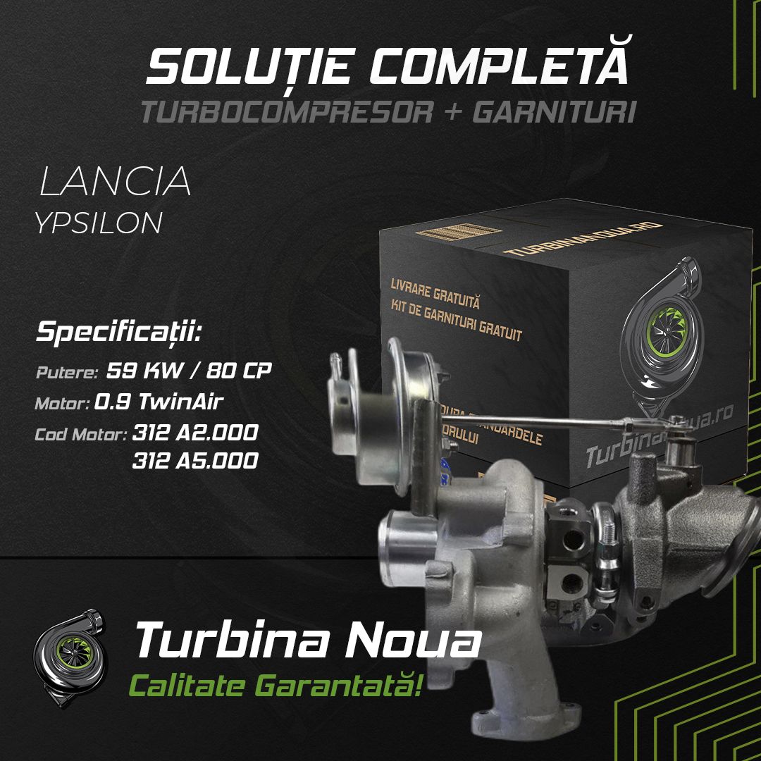 Turbina LANCIA YPSILON 0.9 TwinAir 59 KW / 80 CP Noua - Image 2