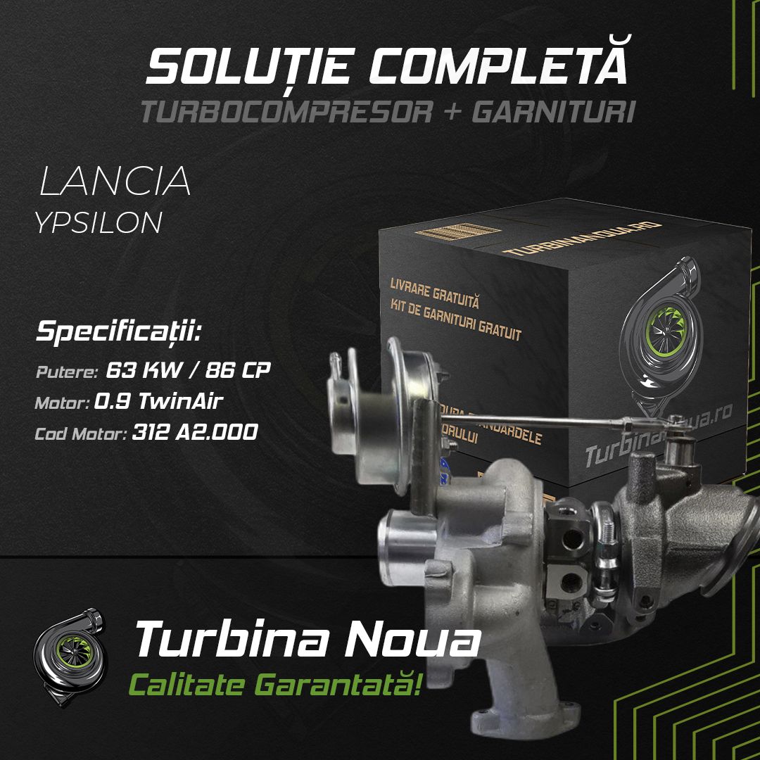 Turbina LANCIA YPSILON 0.9 TwinAir 63 KW / 86 CP Noua - Image 2