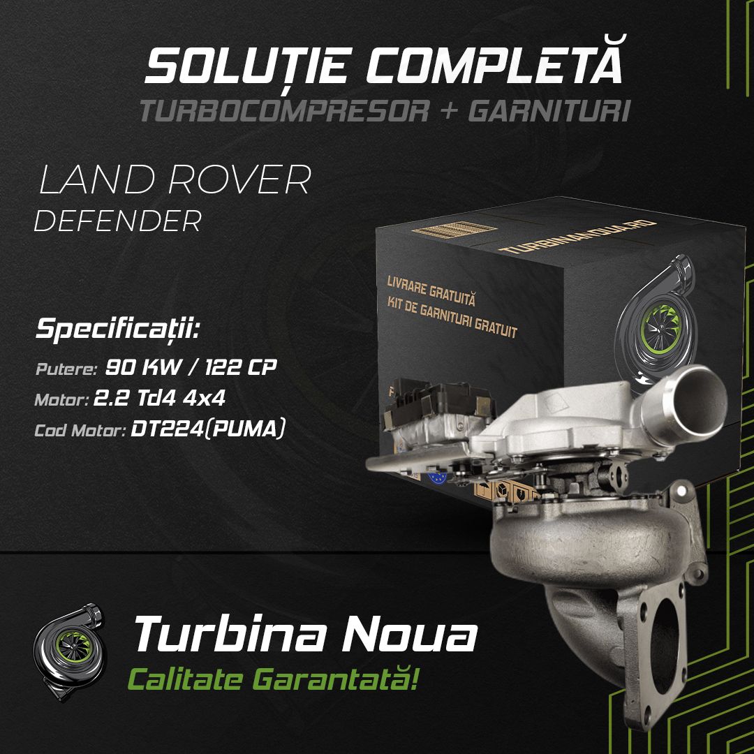 Turbina LAND ROVER DEFENDER 2.2 Td4 4x4 90 KW / 122 CP Noua - Image 2