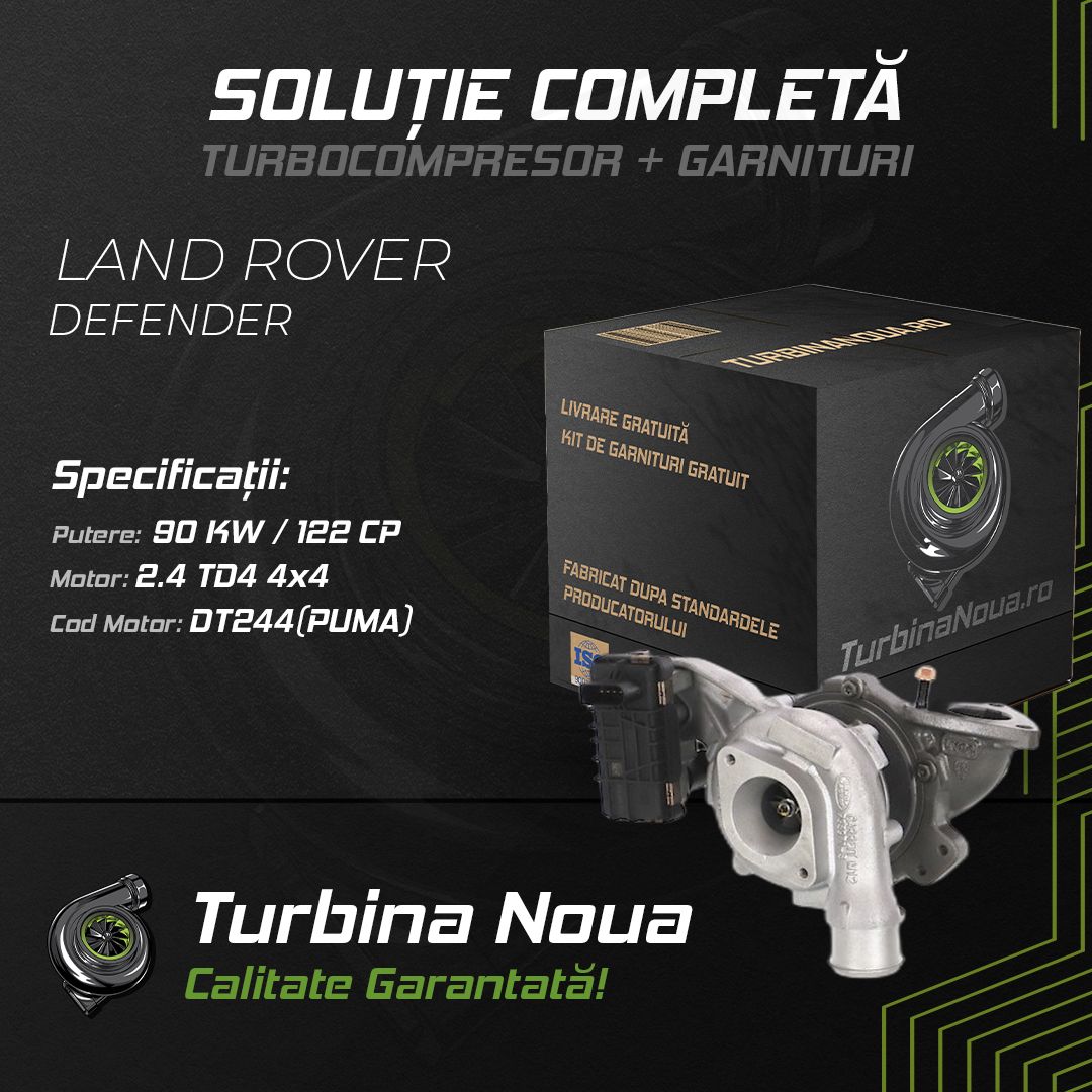 Turbina LAND ROVER DEFENDER 2.4 TD4 4x4 90 KW / 122 CP Noua - Image 2