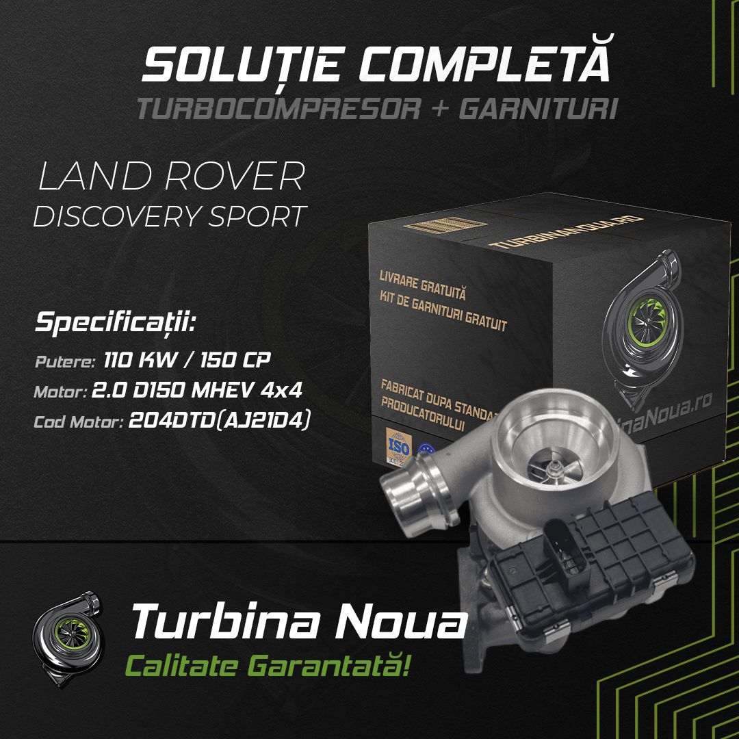 Turbina LAND ROVER DISCOVERY SPORT 2.0 D150 MHEV 4x4 110 KW / 150 CP Noua - Image 2