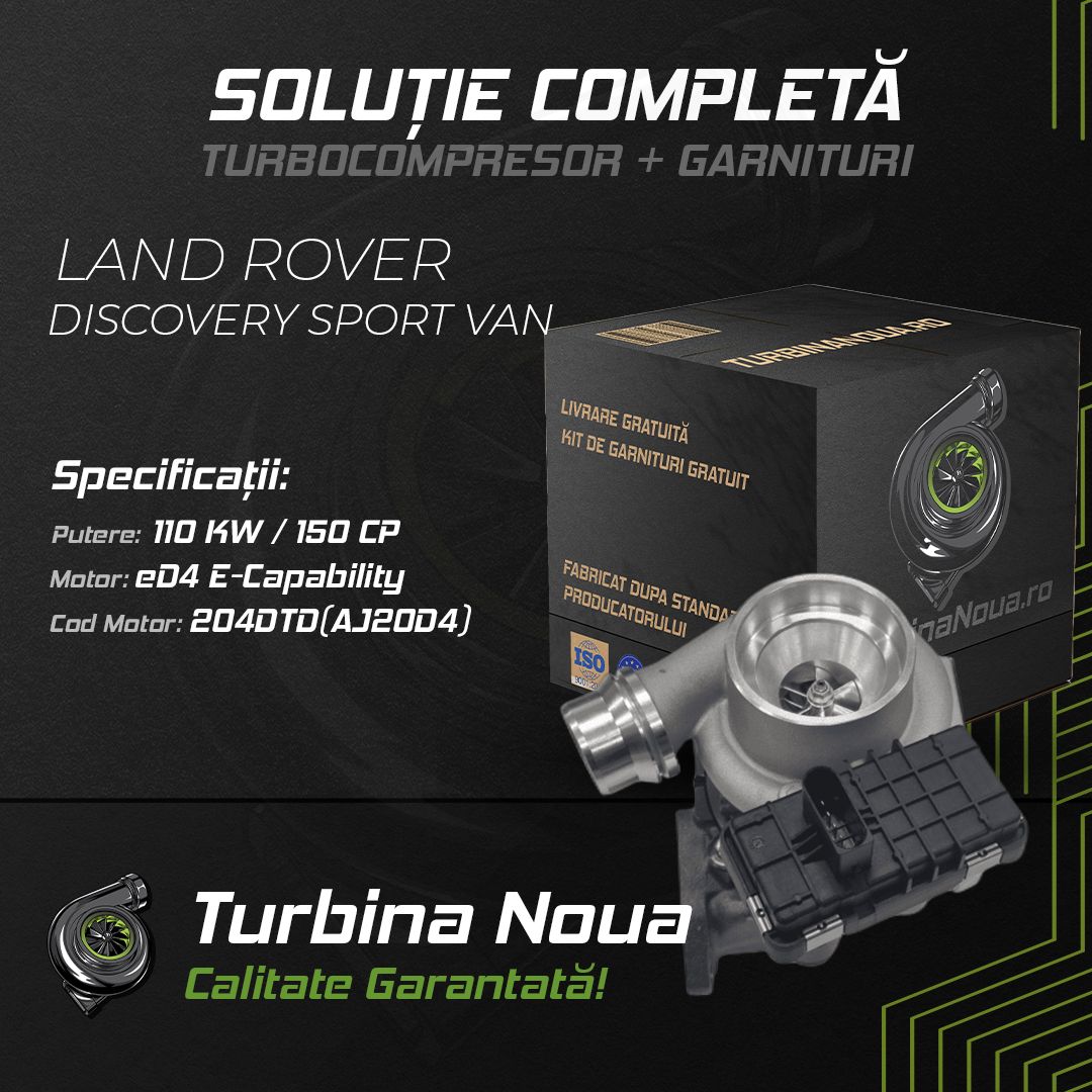 Turbina LAND ROVER DISCOVERY SPORT VAN eD4 E-Capability 110 KW / 150 CP Noua - Image 2