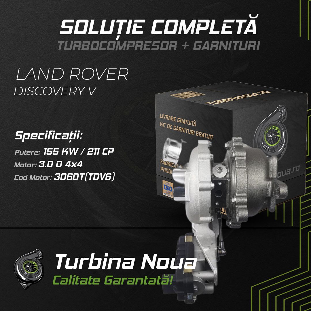 Turbina LAND ROVER DISCOVERY V 3.0 D 4x4 155 KW / 211 CP Noua - Image 2