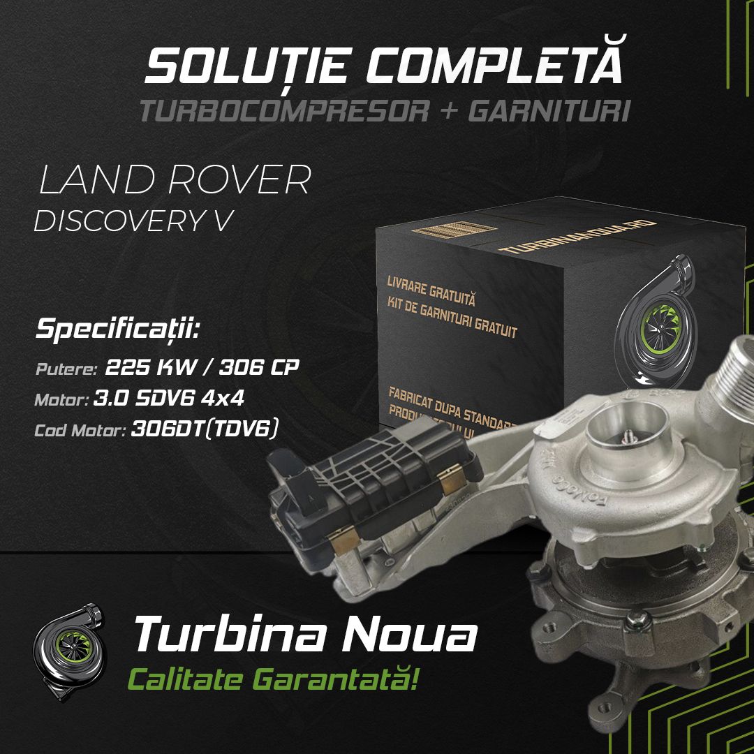Turbina LAND ROVER DISCOVERY V 3.0 SDV6 4x4 225 KW / 306 CP Noua - Image 2
