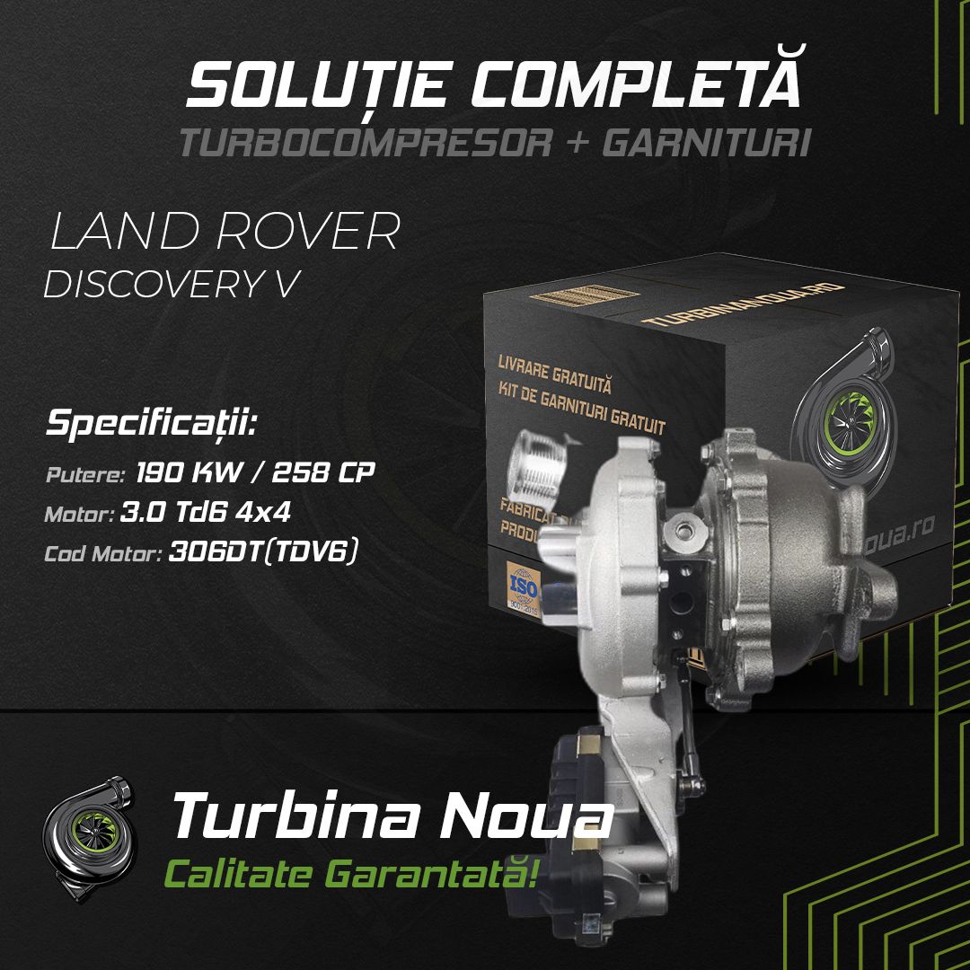 Turbina LAND ROVER DISCOVERY V 3.0 Td6 4x4 190 KW / 258 CP Noua - Image 2