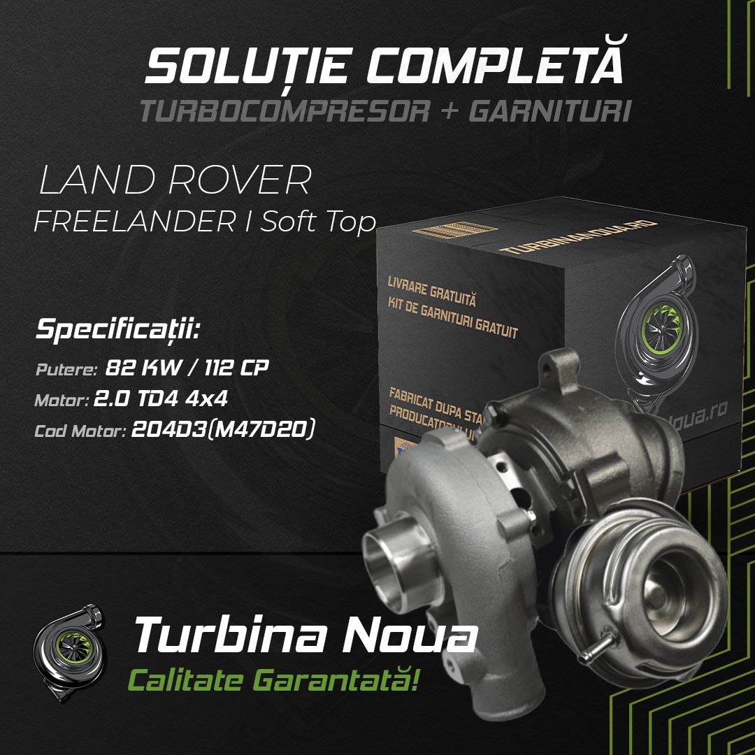 Turbina LAND ROVER FREELANDER I Soft Top 2.0 TD4 4x4 82 KW / 112 CP Noua - Image 2