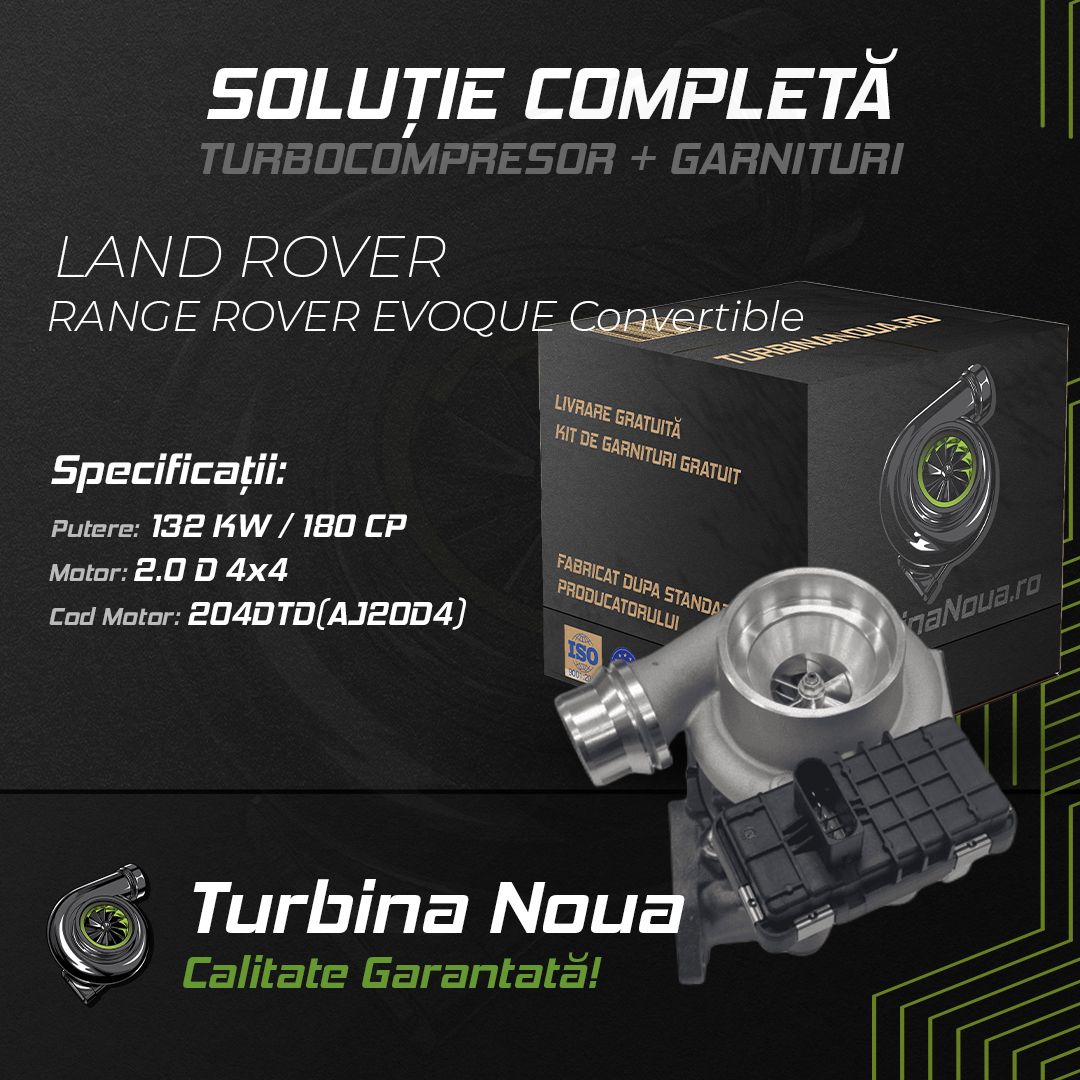 Turbina LAND ROVER RANGE ROVER EVOQUE Convertible 2.0 D 4x4 132 KW / 180 CP Noua - Image 2