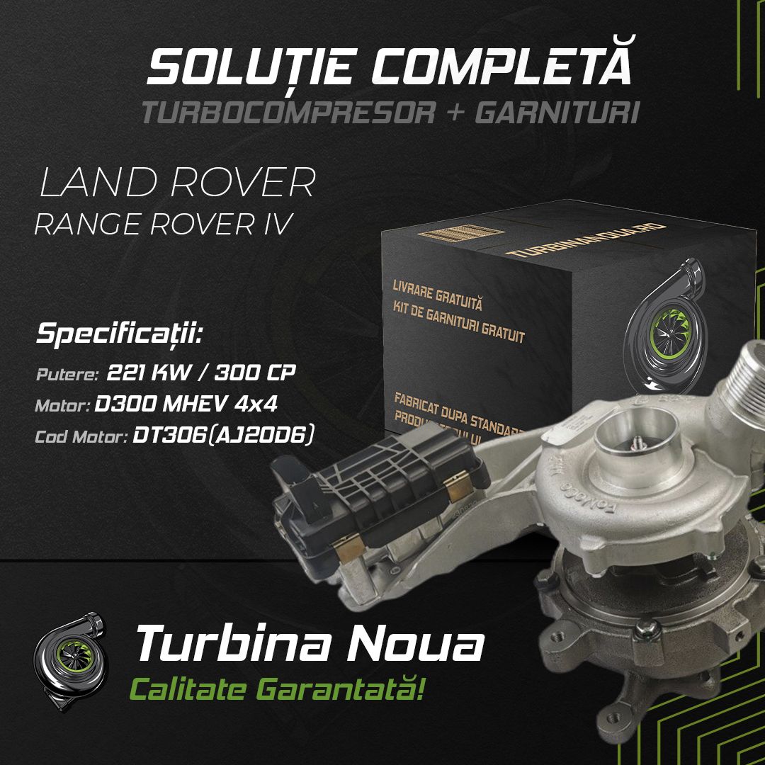 Turbina LAND ROVER RANGE ROVER IV D300 MHEV 4x4 221 KW / 300 CP Noua - Image 2