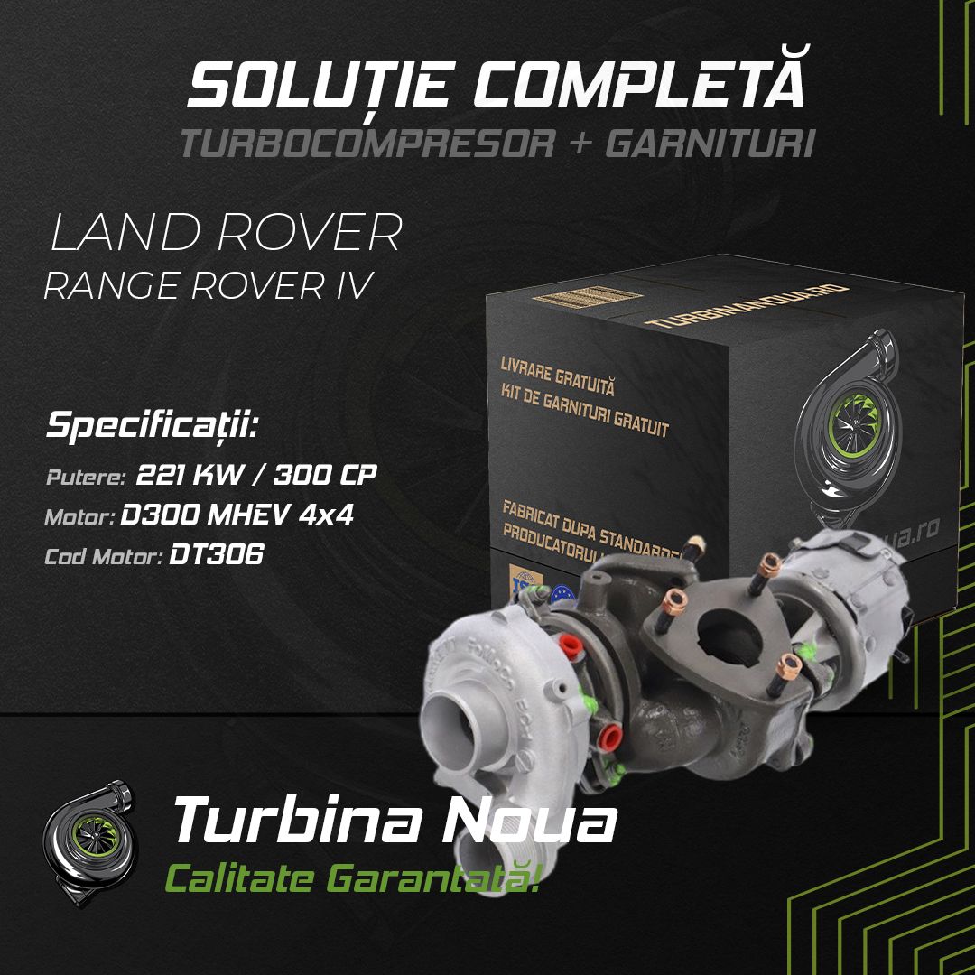 Turbina LAND ROVER RANGE ROVER IV D300 MHEV 4x4 221 KW / 300 CP Noua - Image 2