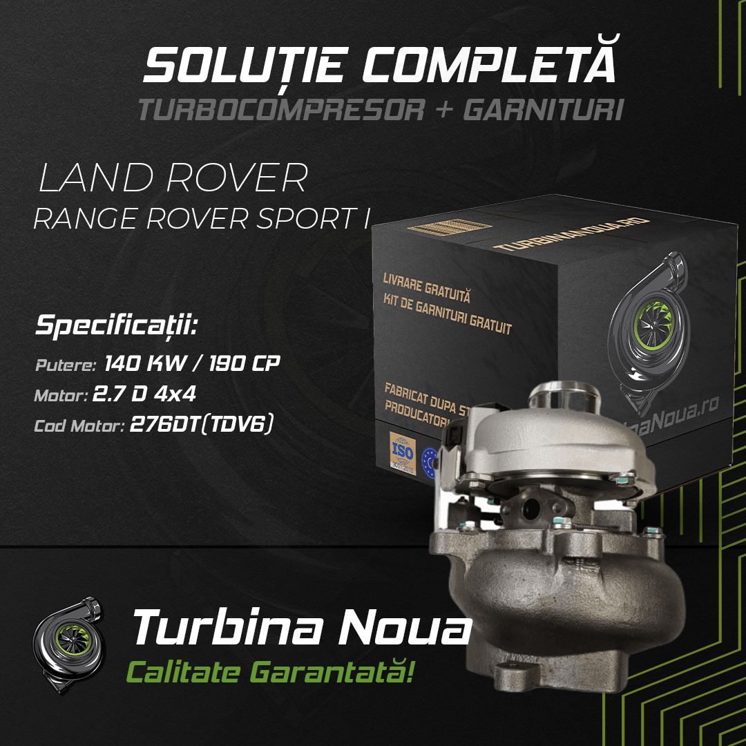 Turbina LAND ROVER RANGE ROVER SPORT I 2.7 D 4x4 140 KW / 190 CP Noua - Image 2