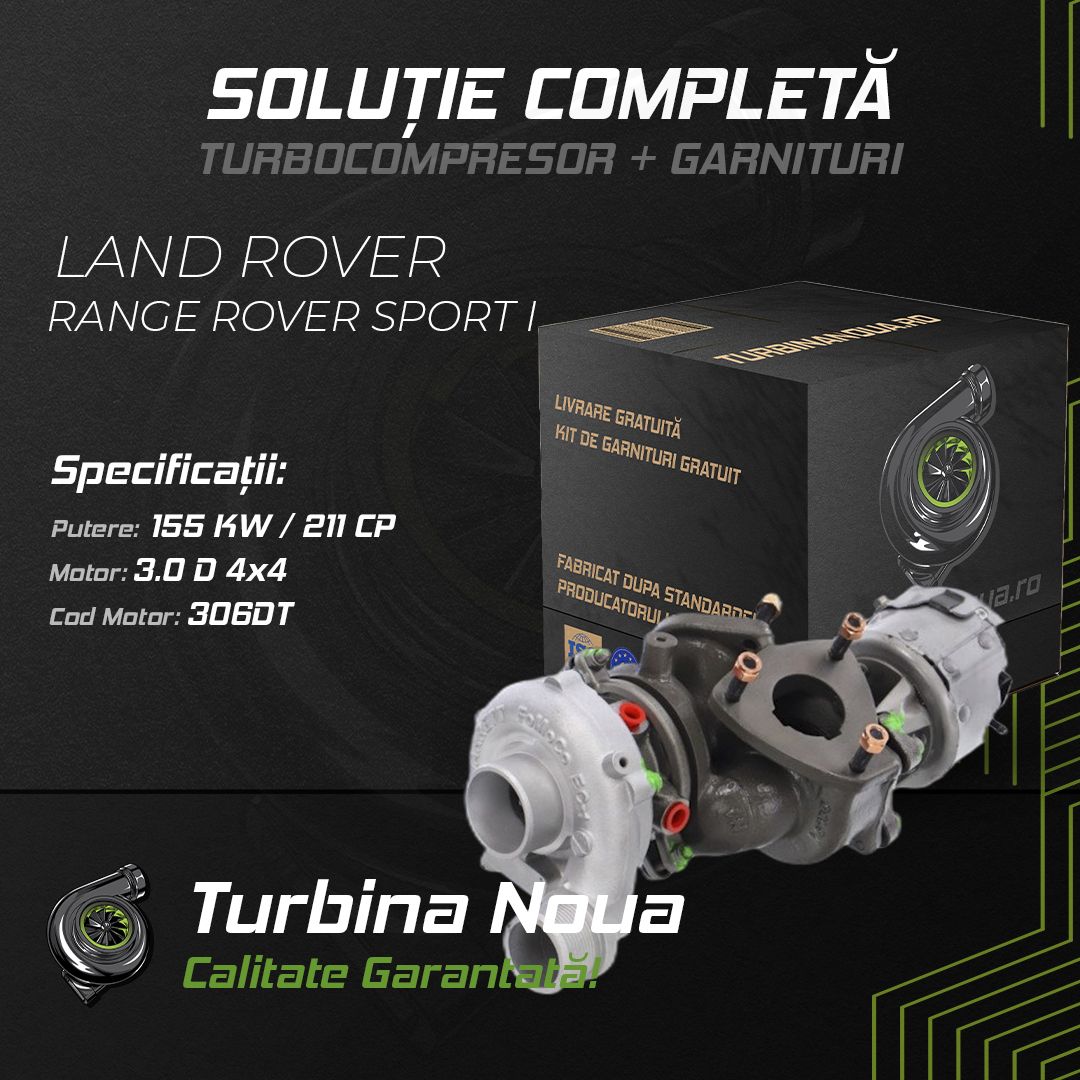 Turbina LAND ROVER RANGE ROVER SPORT I 3.0 D 4x4 155 KW / 211 CP Noua - Image 2