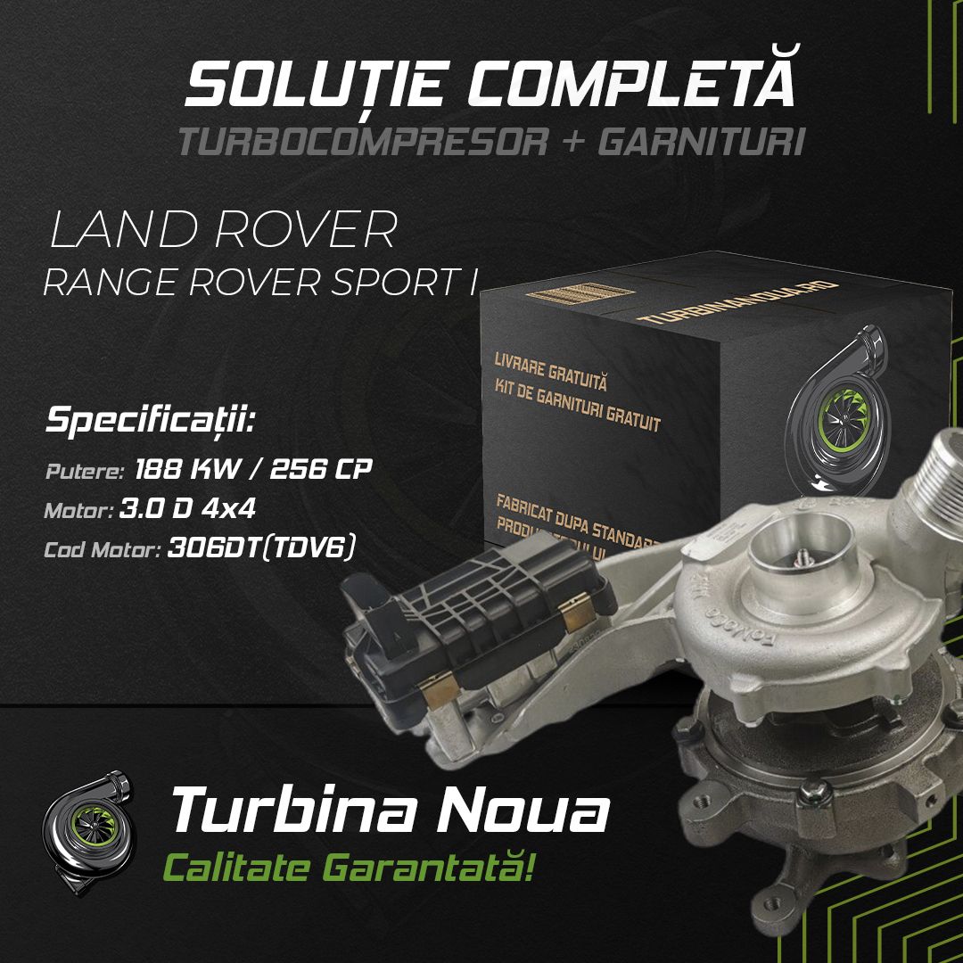 Turbina LAND ROVER RANGE ROVER SPORT I 3.0 D 4x4 188 KW / 256 CP Noua - Image 2