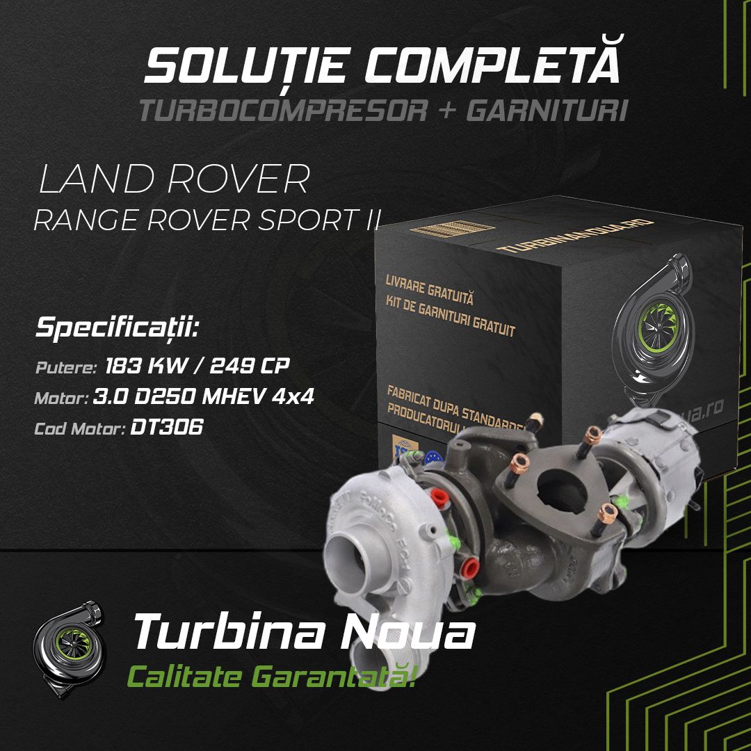 Turbina LAND ROVER RANGE ROVER SPORT II 3.0 D250 MHEV 4x4 183 KW / 249 CP Noua - Image 2