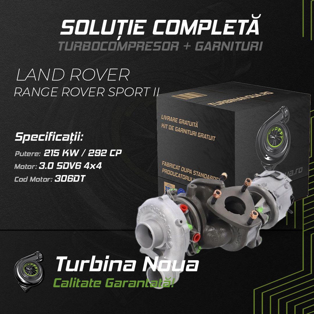 Turbina LAND ROVER RANGE ROVER SPORT II 3.0 SDV6 4x4 215 KW / 292 CP Noua - Image 2