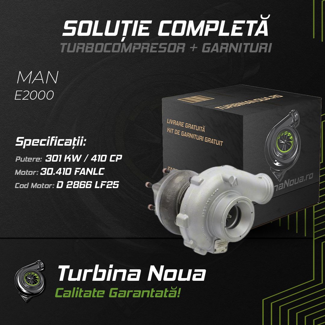Turbina MAN E2000 30.410 FANLC 301 KW / 410 CP Noua - Image 2